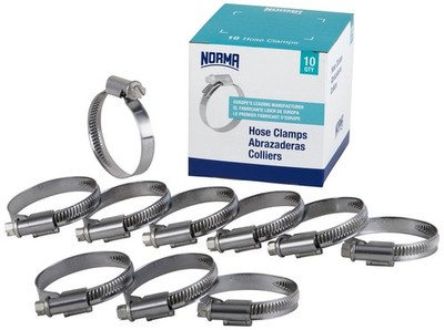 Norma 01266704050-000-0541 Hose Clamps, 40 mm-60 mm X 9 mm W4 (Pack of 10)