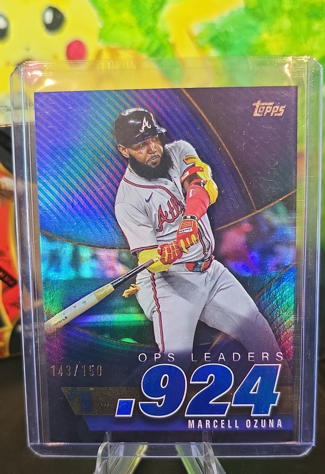 2025 Topps Series 2 - Ops Best Marcell Ozuna #OPS-9 Blue Foil /150