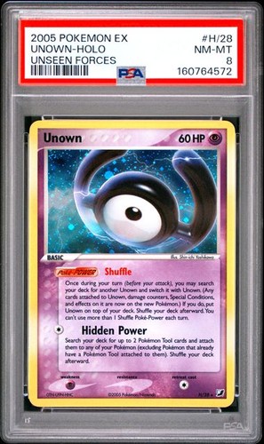 Unown graded PSA 8 for sale on eBay