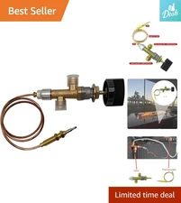 Low Pressure LPG Flame Failure Safety Control Valve Kit with 600mm Thermocoupler