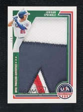 2022 Panini USA Baseball Stars & Stripes Jersey Number 2/7 Jordan Sprinkle 0g4