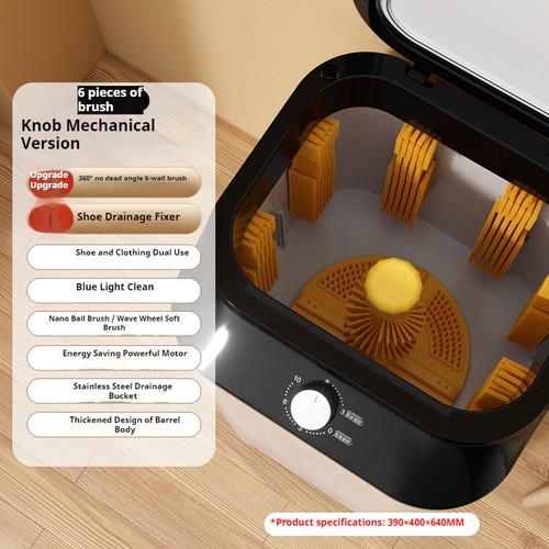 Lavascarpe per uso domestico. Controllo touch intelligente, dimensioni ridotte - Foto 13 di 19