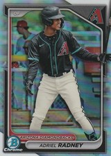 2024 Adriel Radney Bowman Draft #BDC-136 Chrome Refractor - Arizona Diamondbacks