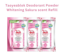 Taoyeablok Deodorant Powder Whitening Sakura scent Refill 18G. X 3PCS