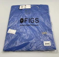 Figs  Men’s Leon Scrub Top Blue 3 Pocket New In Bag Size XL