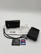 Canon PowerShot ELPH 190 IS 20.0MP Digital Camera Black w/10x Zoom Bundle Tested