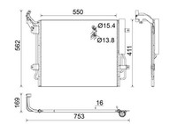 Mahle Kondensator Klimaanlage AC 849 000S FüR Sharan 7N1 7N2 VW TSI TDI 4Motion