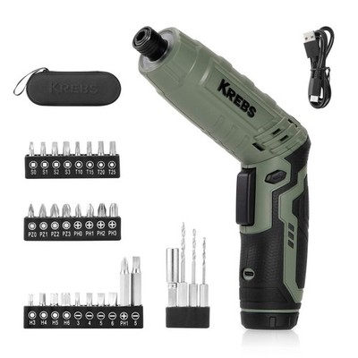 Power Electric Screwdriver, 4V Max 5Nm Cordless Screwdriver Rechargeable Set ...