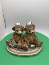 Tender Teddies Sailboat Figurine Henry Wedemeyer 1992 Chadwick Miller