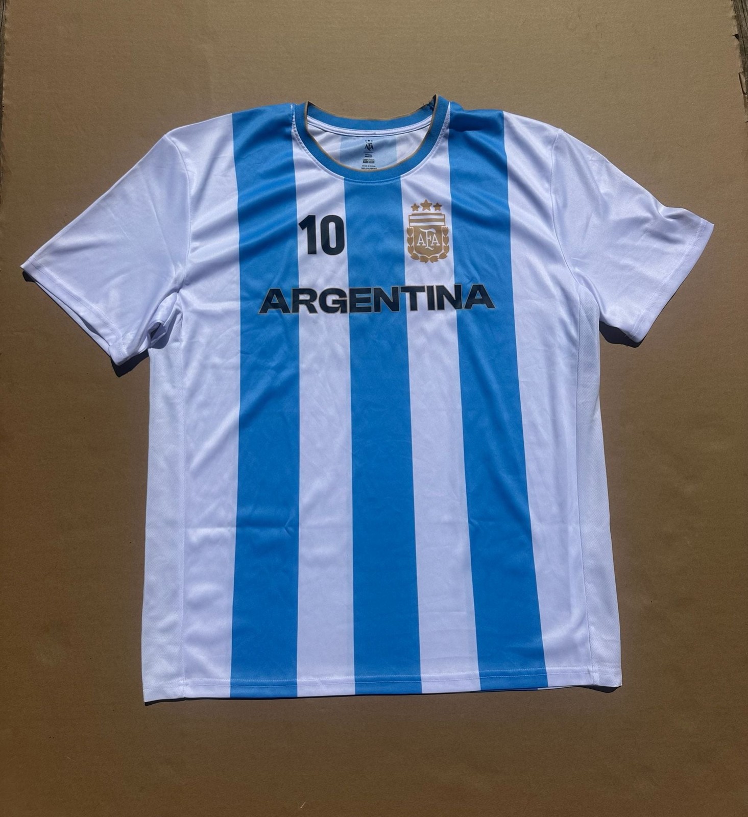 Argentina AFA Messi #10 Soccer Jersey XXL