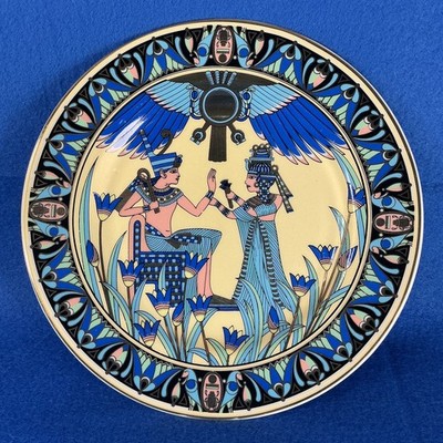 T.LIMOGES Fathi Mahmoud Fine Royal Porcelain E.G.P.CO. Egyptian Art Plate: 195mm
