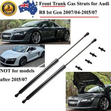 2 Front Trunk Hood Gas Struts for Aud R8 1st Gen 2007-2014 2dr Coupe Convertible