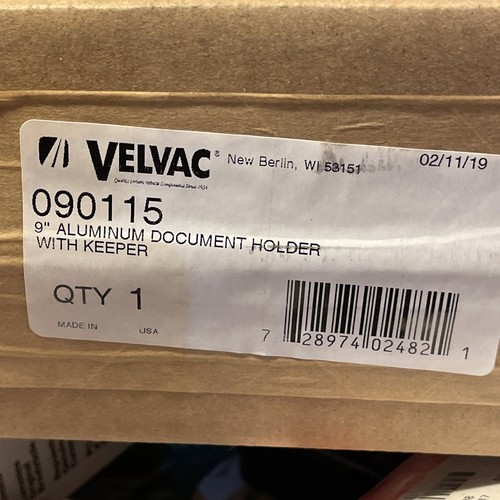 Velvac - 090115 - 9" Aluminum Document Holder W/Keeper. - Picture 3 of 3