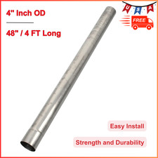 409 Steel 4 Inch Od Straight Exhaust Pipe Mandrel Tubing Pipe 48 4 Ft Long 409 Steel 4 Inch Od Straight Exhaust Pipe Mandrel Tubing Pipe 48 4 Ft Long
