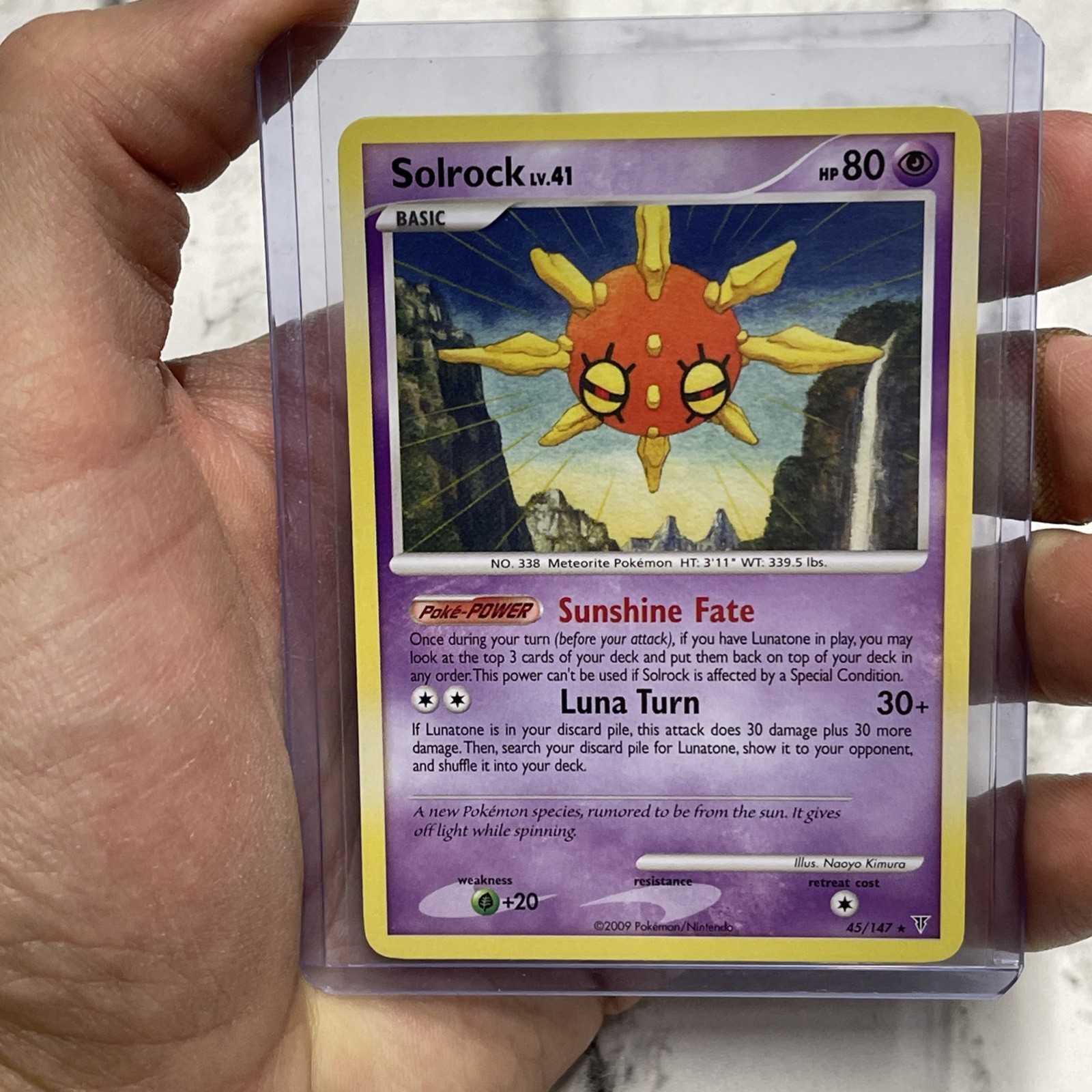 Solrock 45/147 Rare Supreme Victors Pokémon Card Non Holo Nintendo Pokemon NM