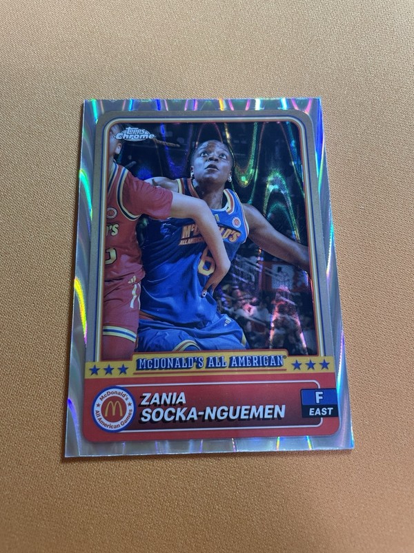 2024 Topps Chrome McDonald’s All-American Zania Socka-Nguemen Raywave #9