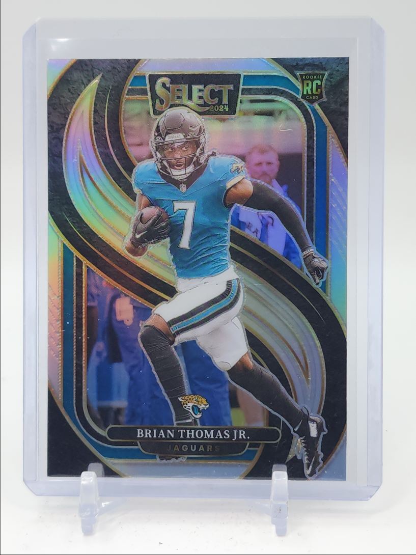 BRIAN THOMAS JR. 2024 SELECT PREMIER LEVEL ROOKIE SILVER PRIZM RC Q1033