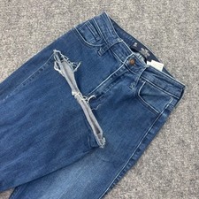 Hollister High-Rise Flare Jeans 0R W24 L31 Dark Wash Raw Hem Women's