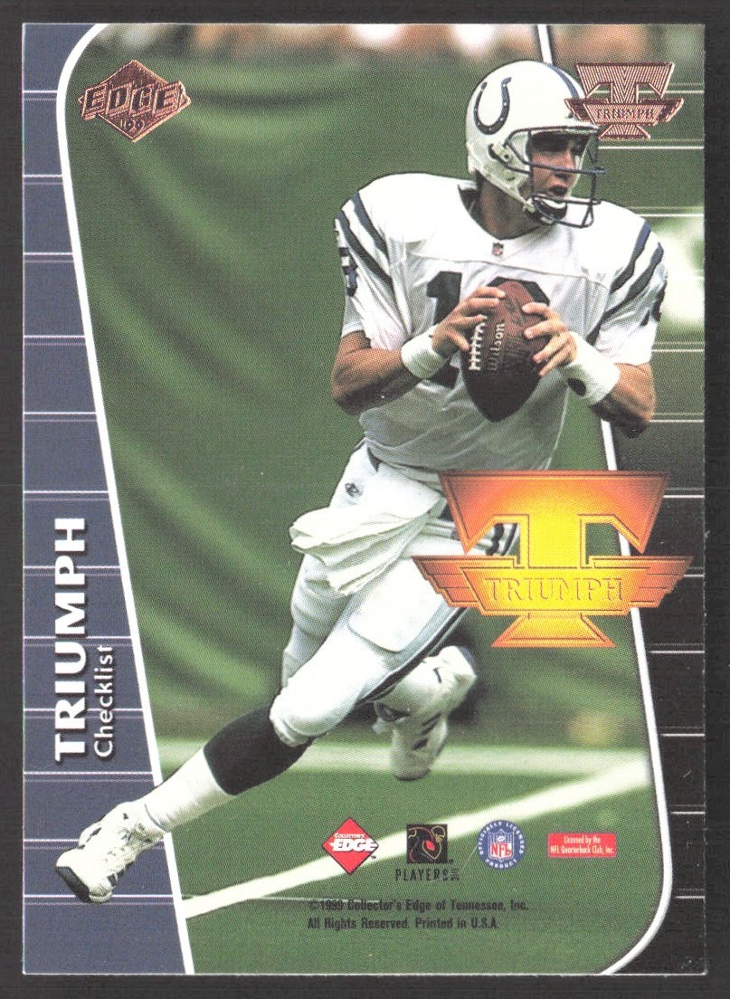 1999 Collector's Edge Triumph Checklist #T99