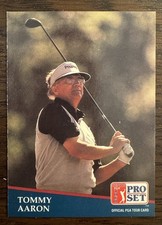 TOMMY AARON Vintage 1991 PRO SET PGA Tour Rookie Trading Card RC golf