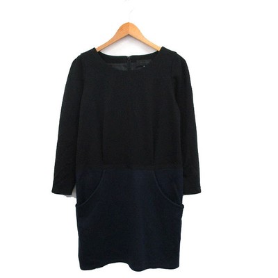 Untitled Dress Long Sleeve Mini Bicolor 2 Black /Kt2 Women