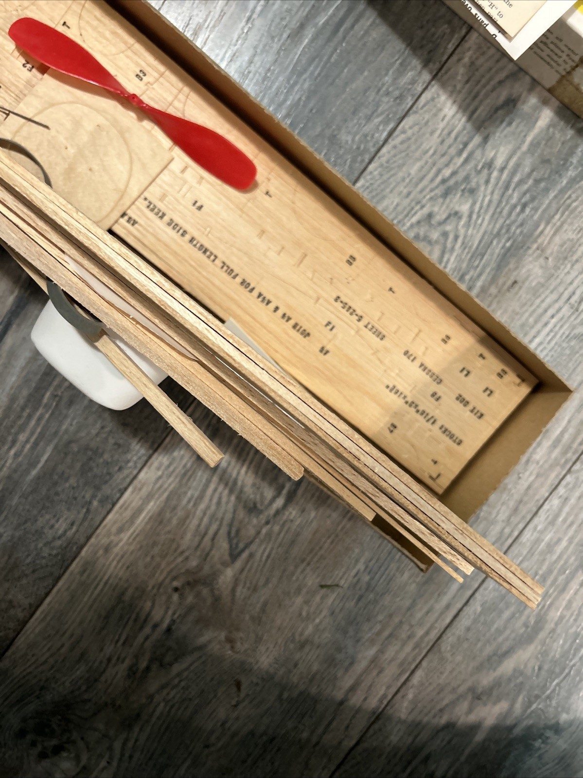 1961 GUILLOWS CESSNA 170 BALSA WOOD MODEL AIRPLANE KIT #302 J New Open Box