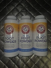 Arm & Hammer Odor Control Foot Powder Talc Free 5 oz Lot Of 3