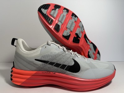 New Nike Lunar Roam White Bright Crimson Hot Lava HF4901-100 Men's Size 12 US