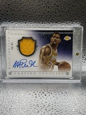 2013-14 Magic Johnson National Treasures Lasting Legacies Auto Patch 08/49