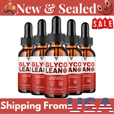 5 Pack Glyco Lean Drops, GlycoLean Premium Liquid Drop Supplement 10oz