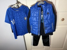 Boys Size 6 Athletic Clothes Lot Calvin Klein Adidas Puffer Vest Soccer 5Pc