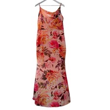 NWT Eliza J Floral Romantic Wedding Special Occasion Long Maxi Dress Size 16