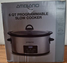 Ambiano 6 QUART SLOW COOKER NIB