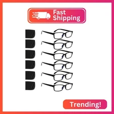 Kerecsen 6-Pack Reading Glasses Blue Light Blocking,Spring Hinge Readers for Men