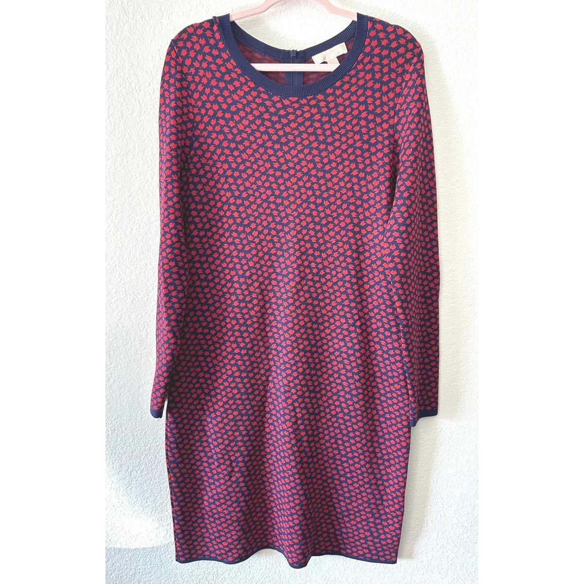 michael kors purple sweater dress Michael Kors Purple and Black mini Dress size Medium