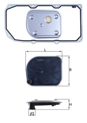Mahle Hydraulikfilter, Automatikgetriebe HX 158D1 FüR MERCEDES-BENZ-image