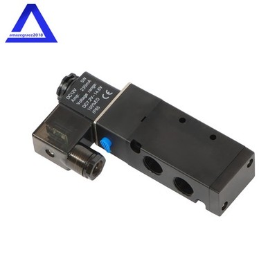 3/8''NPT Solenoid Valve 12V Single Coil Pilot-Operated Electric 2 Position 5 Way