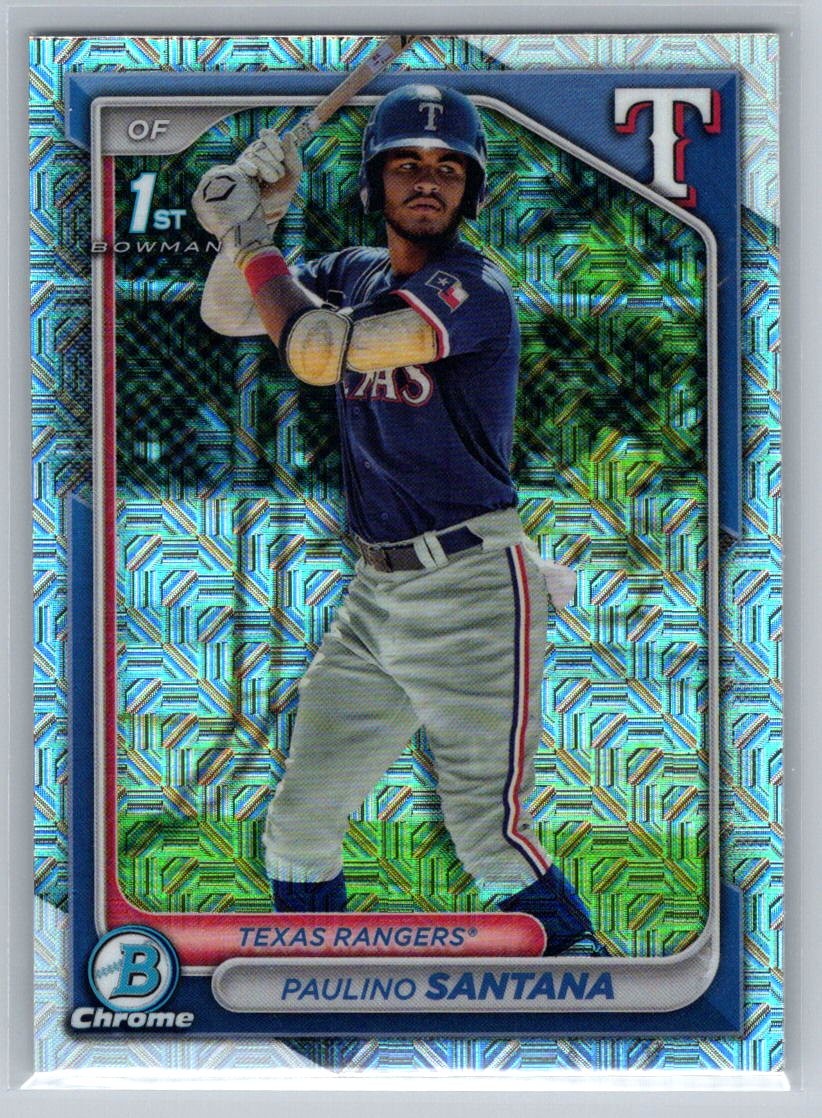 2024 Bowman Chrome #BCP-245 Paulino Santana Prospects Mojo Refractors