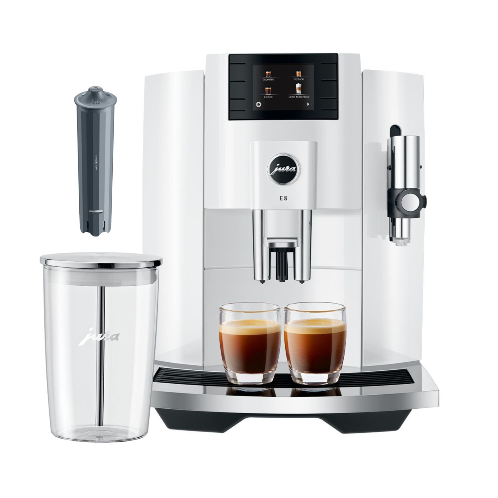 Jura E8 Automatic Espresso Machine Milk Container Filter (Piano White)