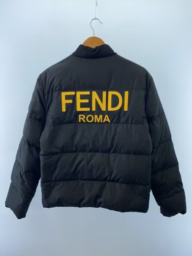 FENDI Down Jacket/ Size 48/ Polyester/ Yellow/White/ Solid Color/ FFA526 AEMM thumbnail 7