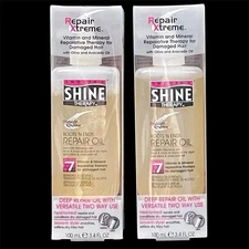 Smooth N Shine Repair Xtreme Repair Oil 3.4 oz Lot Of 2 MUST READ