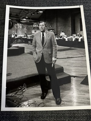 Vintage 1984 NBC Promotional Decision 84 Roger Mudd Press Photo