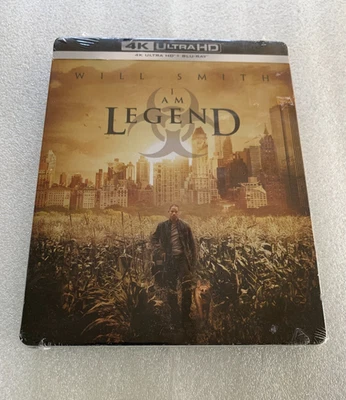 I AM LEGEND (Will Smith) - 4k UHD + Blu-Ray STEELBOOK 2 Disc Edition - NEW! - Bild 1 von 4