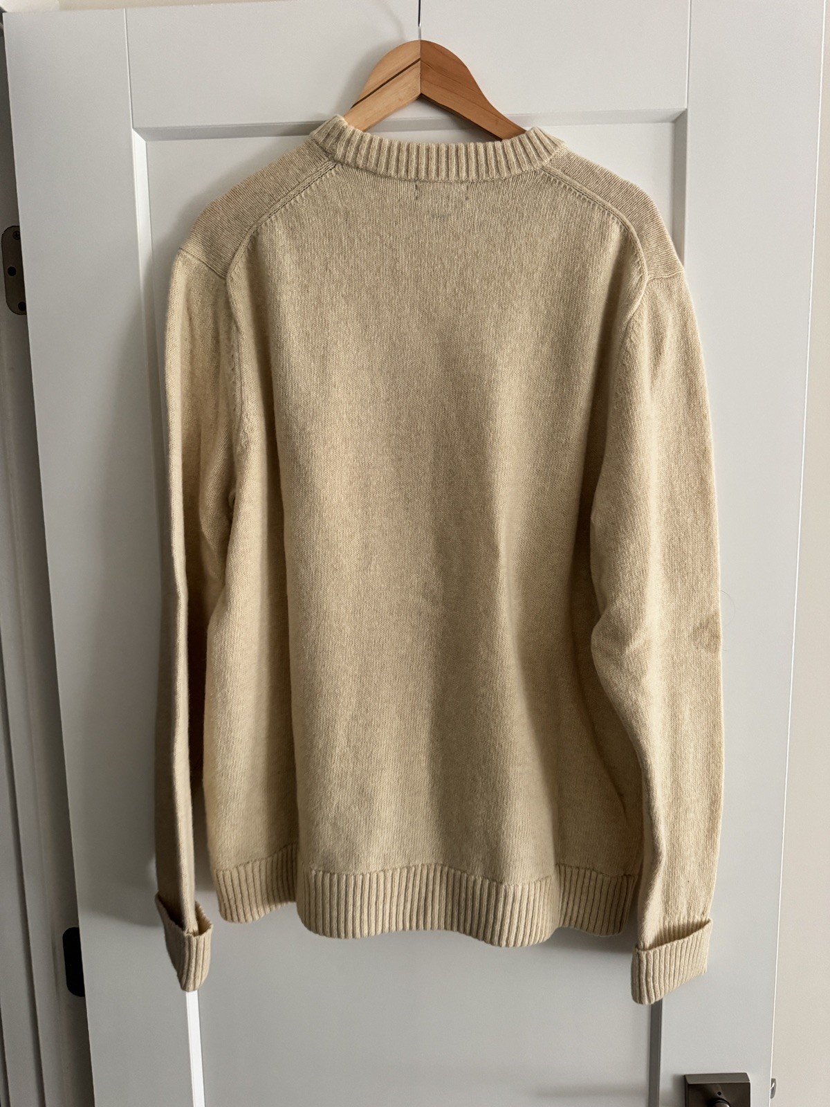 Patagonia Men's Recycled Wool Blend Sweater - XL - Natural Color - NWOT thumbnail 2