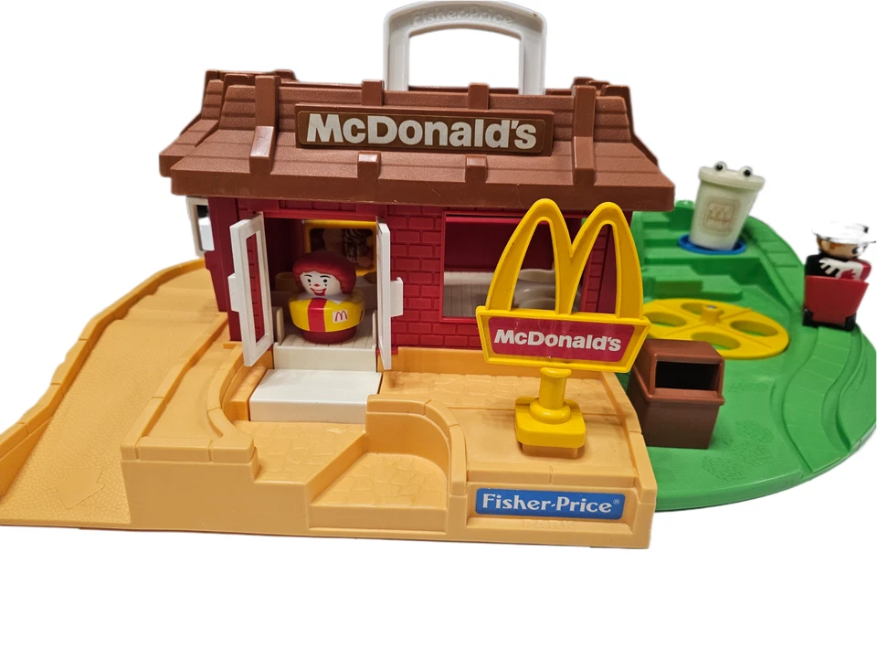 Vintage Fisher Price Little People 1989 McDONALDS Restaurant Toy - Image 2 of 4