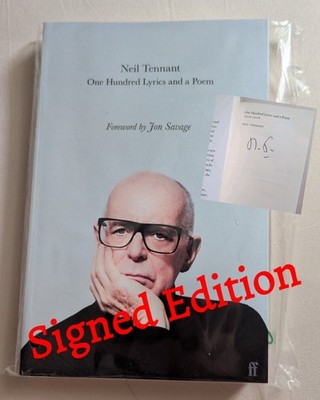 Neil Tennant Pet Shop Boys One Hundred Lyrics and a Poem Signed Book Autograph