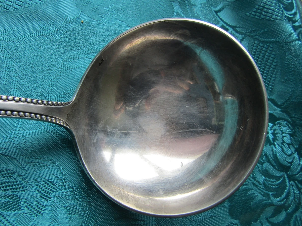 louche en métal argenté deetjen modèle perle
