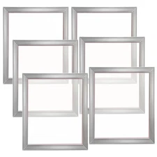 Screen Printing Kit Silk Screen Printing Frame 16x20in 110 Count Mesh 6pcs