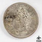 1876 USA $1 Silver Coin TRADE DOLLAR Chop-Marked 27.2g 38mm Dia.