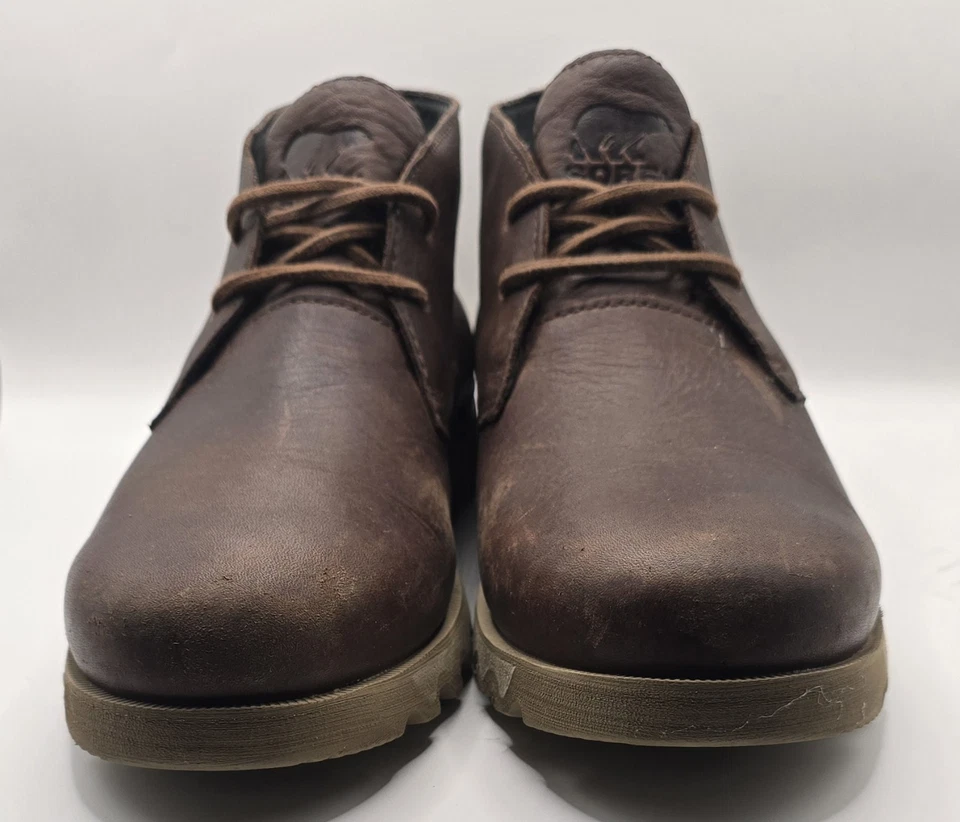 Botas chukka de cuero impermeables Sorel para hombre marrón talla 8 con cordones Foto 4 de 4
